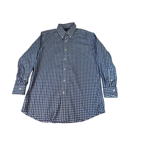 Lauren Ralph Lauren Black Label Button Up Shirt Mens 17 32/33 Slim Fit Non Iron - Picture 2 of 8